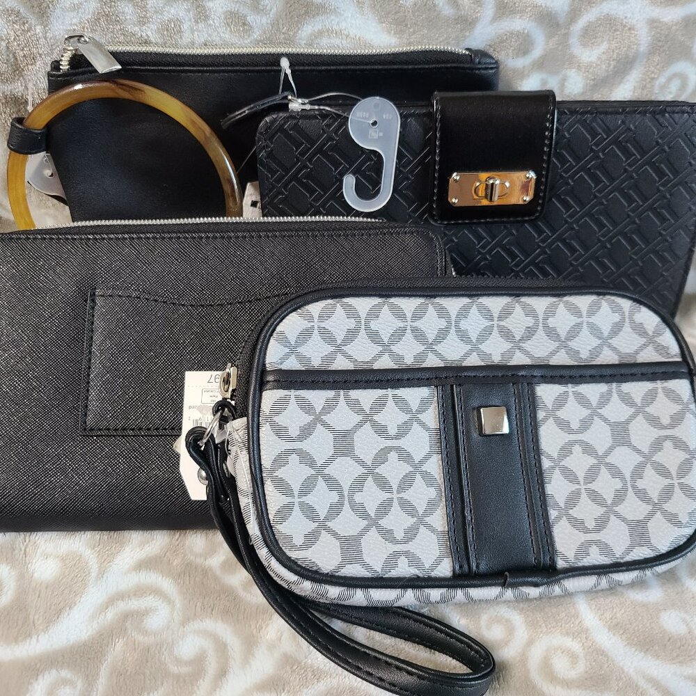 4 Black Wristlet Wallet Bundle